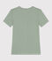 Women's iconic striped cotton T-Shirt PALMERAIE /MARSHMALLOW