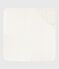 Babies' square cotton bath wrap MARSHMALLOW white/MULTICO white