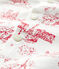 Baby Girls' Print Fleece Cardigan MARSHMALLOW white/TERKUIT red
