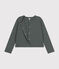 Women's Tube Knit Poppered Cardigan THUYA green