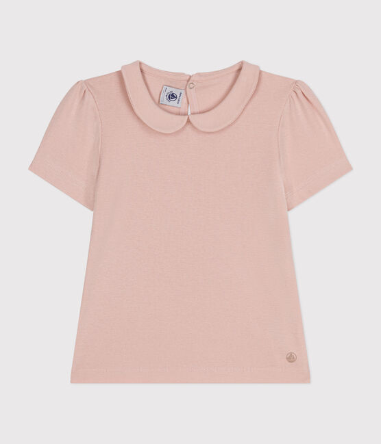 Girls' short-sleeved T-shirt SALINE pink