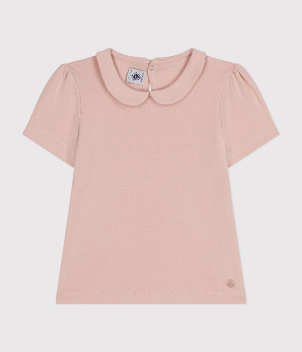 Girls' short-sleeved T-shirt pink