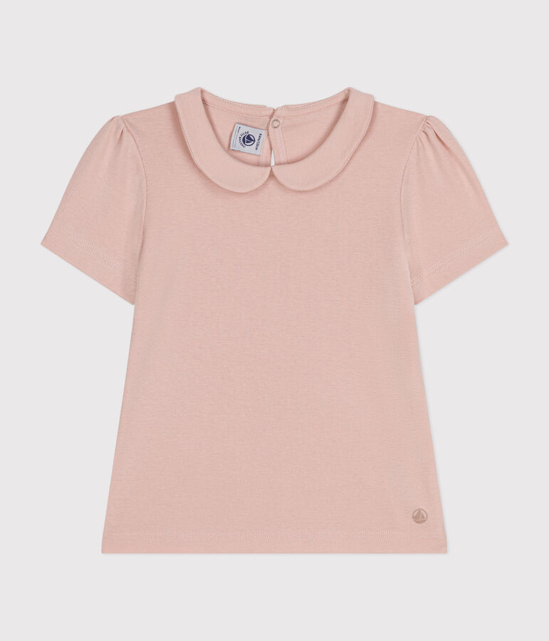 Girls' short-sleeved T-shirt pink