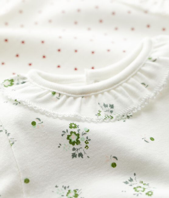 Babies' Cotton Bodysuits with Ruff Collar - 2-Pack variante 1