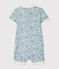 Print polo shirt playsuit for baby boys MARSHMALLOW white/MULTICO white