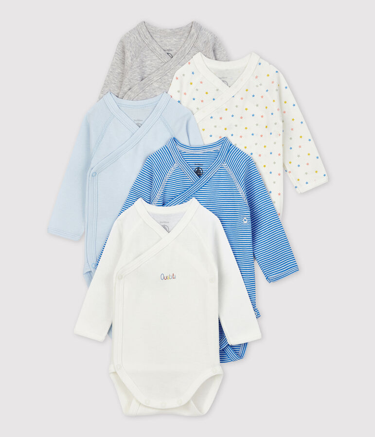 Babies' Organic Cotton Bodysuits - 5-Pack multicolor