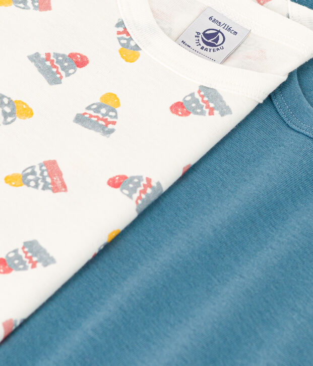Boys' Hat Long-Sleeved Cotton T-Shirts - 2-Pack multicolor