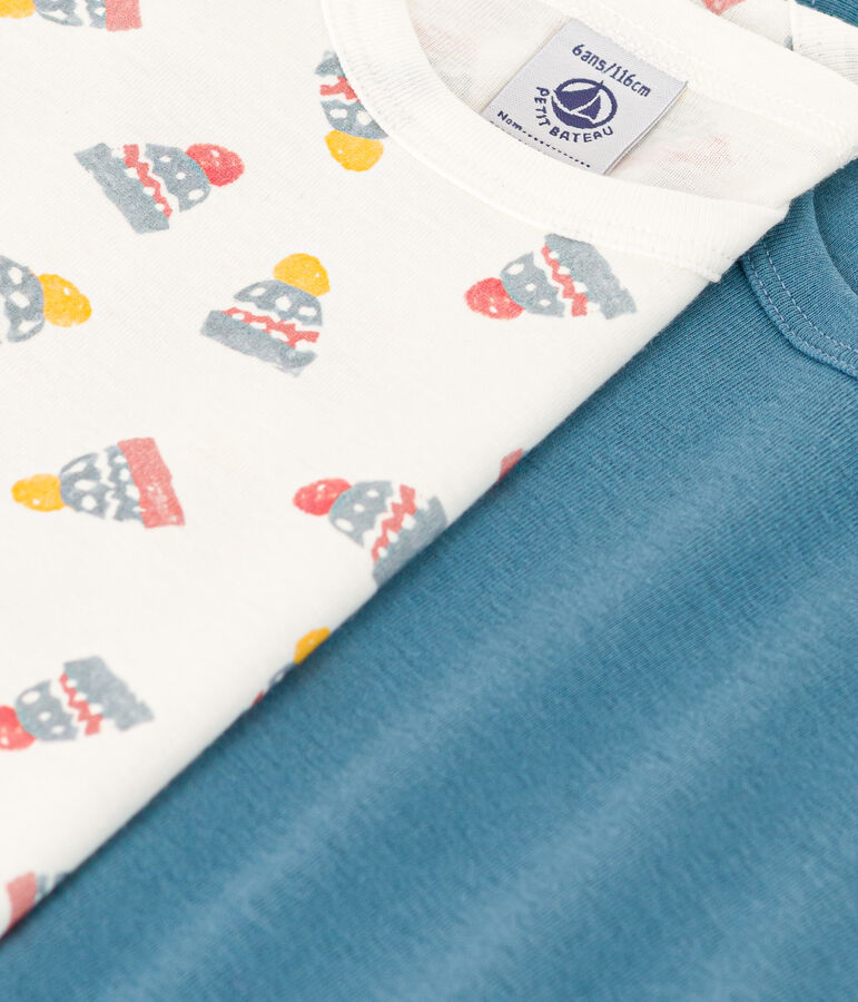 Boys' Hat Long-Sleeved Cotton T-Shirts - 2-Pack multicolor