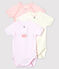 Babies' Short-Sleeved Pinstriped Wrapover Organic Cotton Bodysuits - 3-Pack variante 1