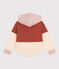  Girls' Fleece Hoodie FAMEUX brown/MULTICO