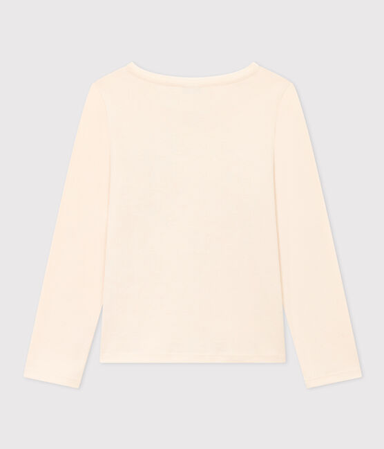Girls' long-sleeved cotton T-shirt AVALANCHE /POLOCHON