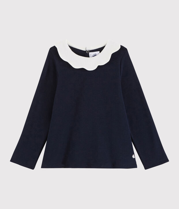 Baby girl's long-sleeved blouse blue