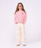 Children's plain cotton sweatshirt pink