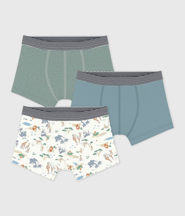 Pack of children's savanna print cotton boxers multicolor