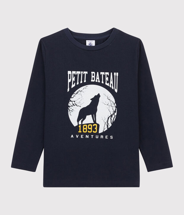 Boys Silkscreen Print T-shirt SMOKING