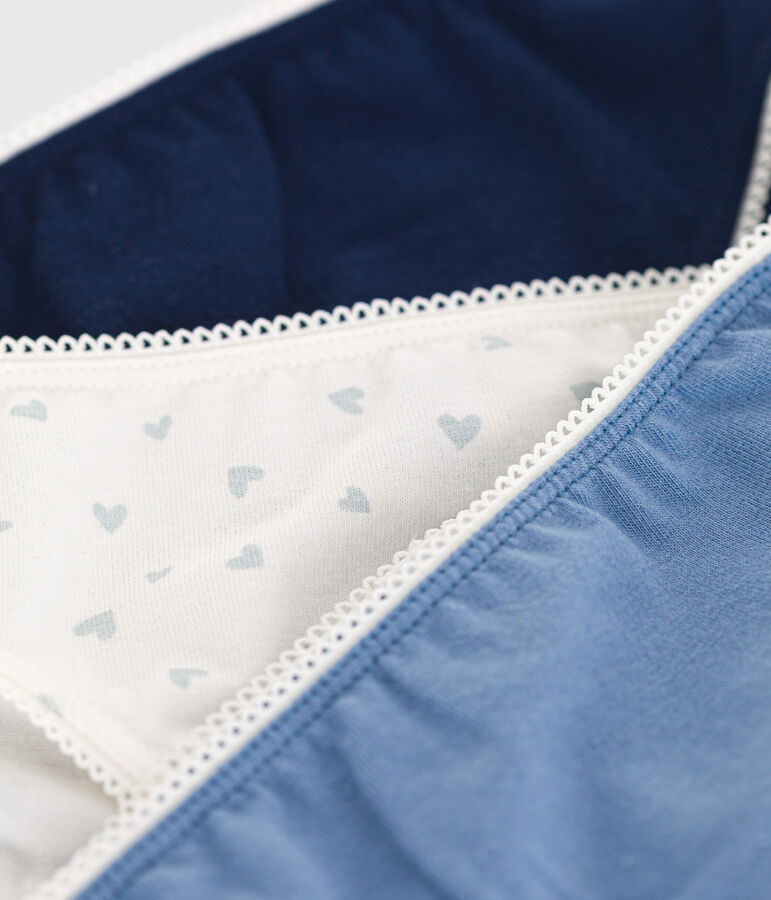 Children's cotton and elastane knickers - 3-pack multicolor