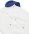 Pyjama Case in Brushed Terry Towelling MARSHMALLOW white/MEDIEVAL blue