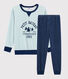 Boys' Yeti Motif Velour Pyjamas
