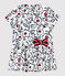 Baby girls' print dress MARSHMALLOW white/MULTICO white