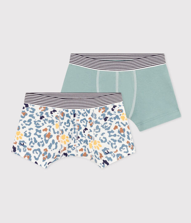 Boys' Cotton Boxer Shorts - 2-Pack multicolor