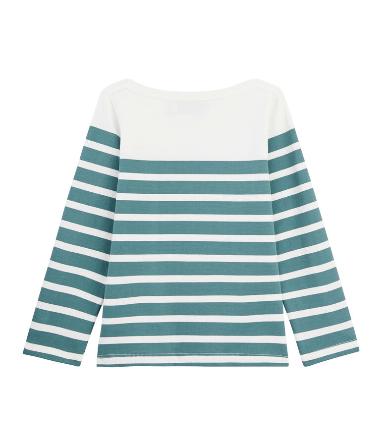 Children's Jersey Breton Top white/green