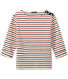 Women's heavy jersey tricolor sailor top