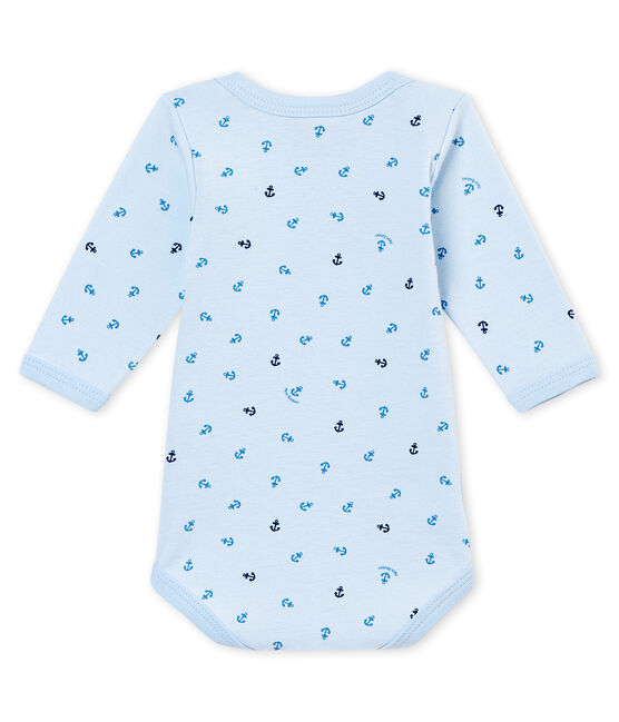 Baby boy's long sleeved body FRAICHEUR blue/ALASKA blue