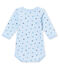 Baby boy's long sleeved body FRAICHEUR blue/ALASKA blue