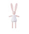 Printed rabbit comfort object VIENNE pink/MULTICO white