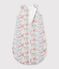 Babies' 2 TOG flower-print cotton sleeping bag white/multicolor