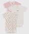 Short-sleeved newborn bodysuit - Set of 3 variante 2
