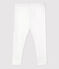 Babies' Cotton Leggings MARSHMALLOW white