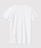Women's Straight V-Neck Cotton T-Shirt ECUME white