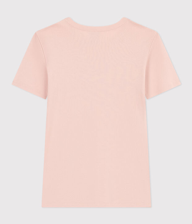 Women's Iconic Cotton Round Neck T-Shirt pink
