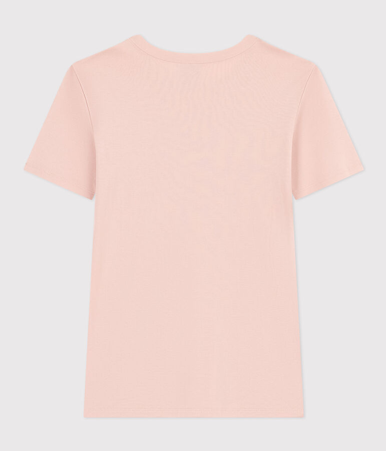 Women's Iconic Cotton Round Neck T-Shirt SALINE pink