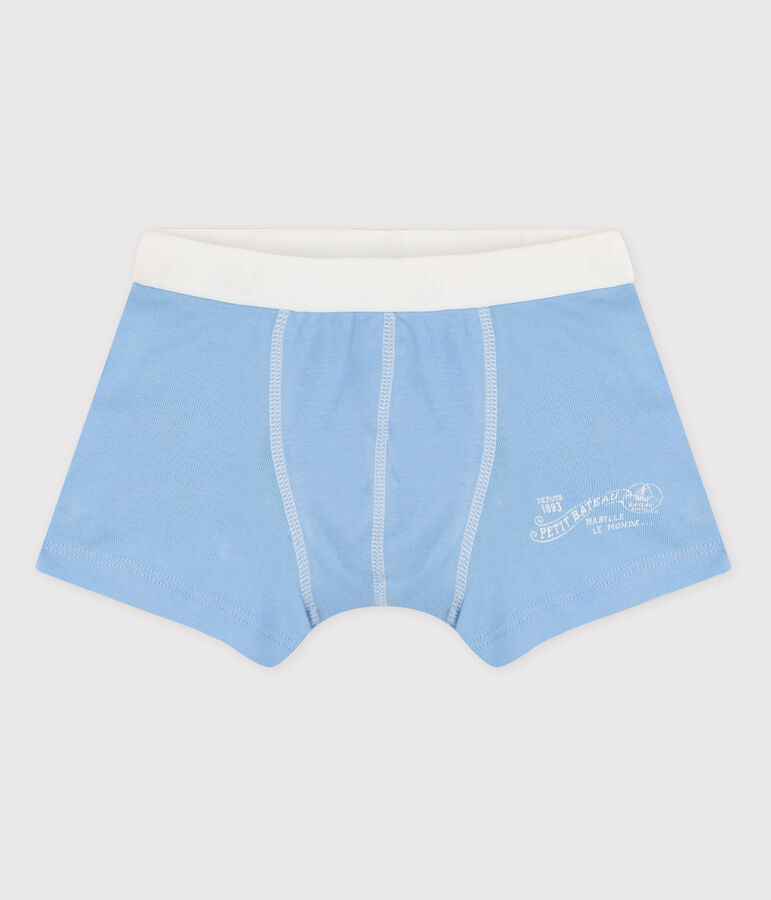 Boys' Cotton Boxer Shorts blue