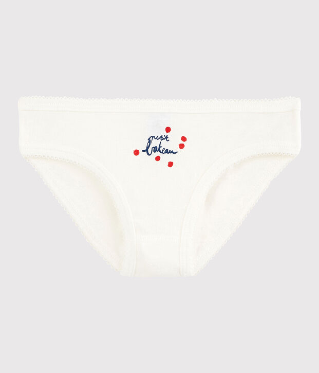 Girls' Cotton Knickers white