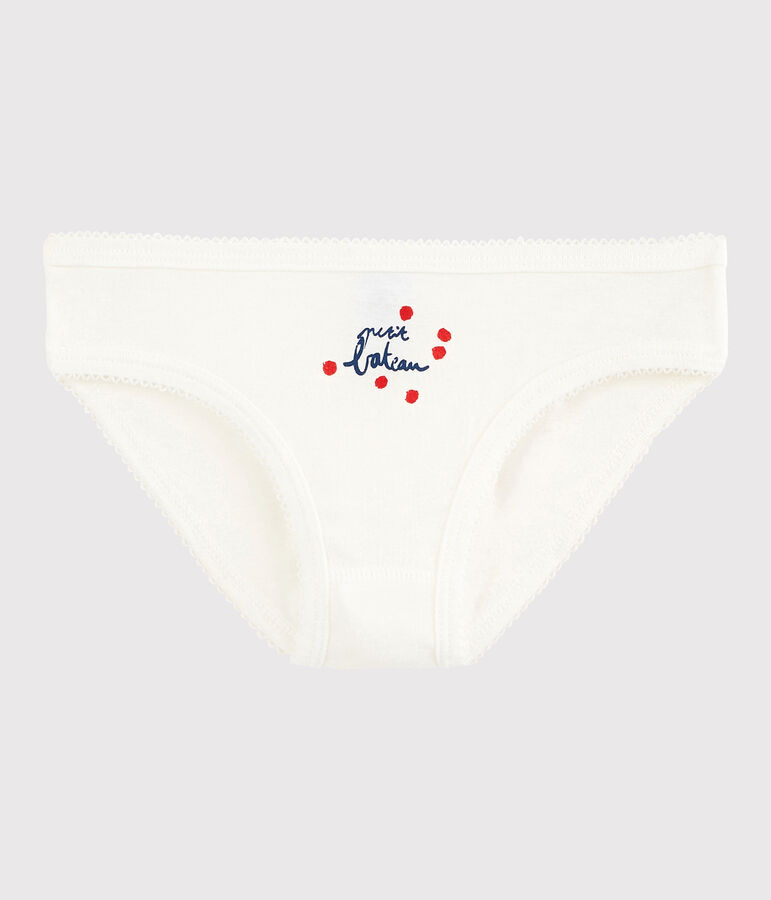 Girls' Cotton Knickers white