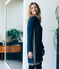 women's straight cut dress SMOKING blue