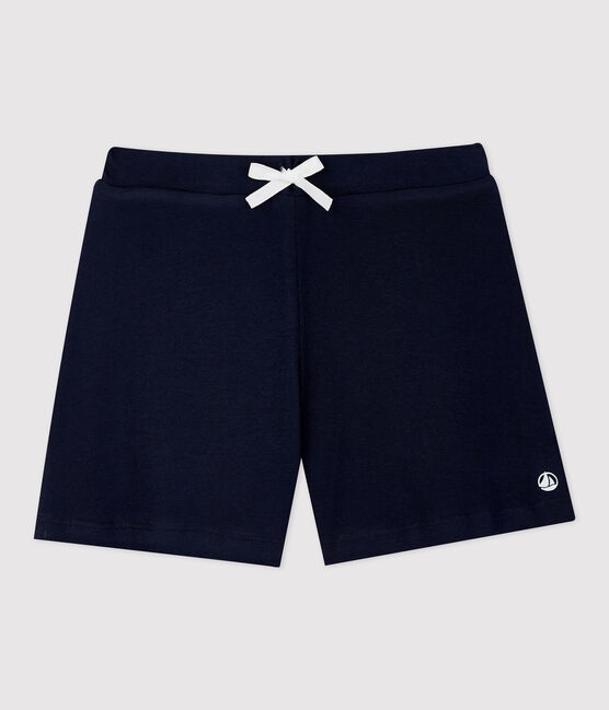 Girl's Cotton Shorts SMOKING blue