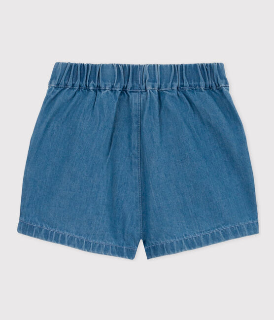 Babies' Light Denim Shorts DENIM CLAIR blue