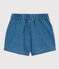 Babies' Light Denim Shorts DENIM CLAIR blue