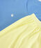 Unisex Blue and Yellow Ribbed Short Pyjamas EDNA blue/MULTICO ecru