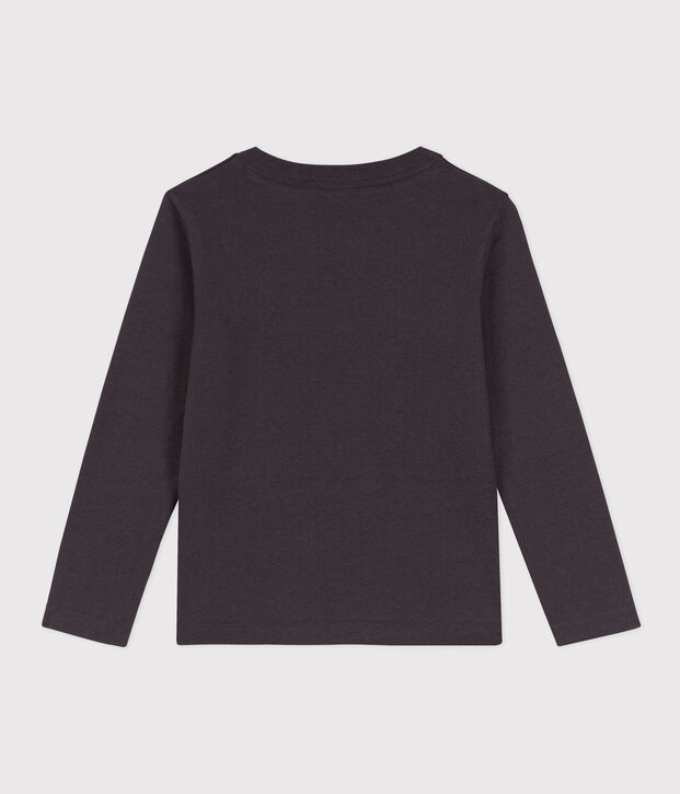 Boys' Long-Sleeved Cotton T-Shirt grey