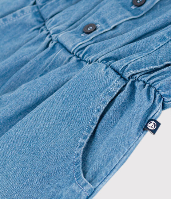 Girls' Jumpsuit DENIM CLAIR blue