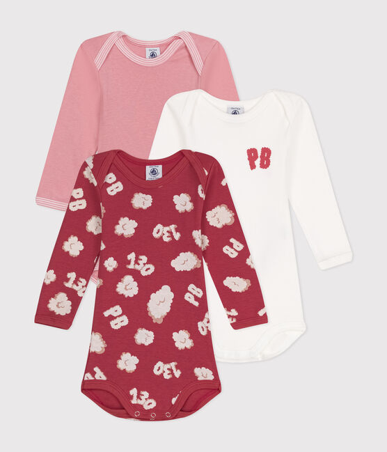 Babies' long-sleeved cotton bodysuits - 3-Pack variante 3