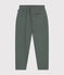 Boys' quilted tube knit trousers THUYA green