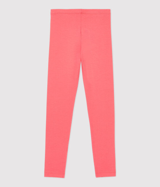Girls' Elastane Jersey Leggings PEACHY orange