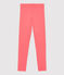 Girls' Elastane Jersey Leggings PEACHY orange