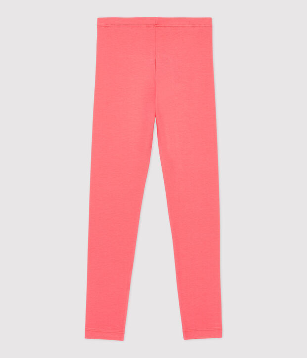 Girls' Elastane Jersey Leggings PEACHY